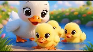 Five Little Ducklings | Cute Cartoon Kids Song | Nursery Rhymes for Children..7