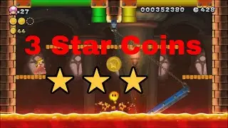 Acorn Plains Lemmy's Swingback Castle | 3 Star Coin Guide ⭐⭐⭐| New Super Mario Bros. U Deluxe ⛳