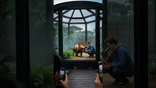 Triceratops dinosaur now in zoo🦖🌪️🕙 #shorts