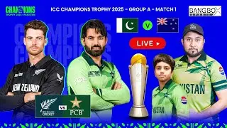 🔴Live: PAK VS NZ | CT2025 Exclusive at BANG BOX SPORTS |  WHAT A CRICKET WITH QAZI UZAIR | #ct2025