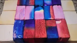 Vibrant Dyed Coloured Multi & Plain Jane Block Gym Chalk Compilation @CleanBreakASMR