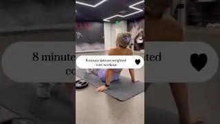 8 minute intense weighted core workout!! yall my core was burning 🥵❤️&zwj;🔥