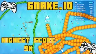 Snake.io &ndash; Insane 9,000 High Score! [Epic Gameplay]