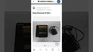 Here&rsquo;s One Expensive Sony Discman! $502.00 US untested who listens to Cds still #discman #cds #sony