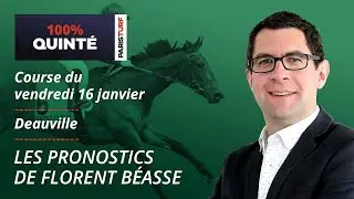 Pronostics Quint&eacute; PMU - 100% Quint&eacute; du Vendredi 16 janvier &agrave; Deauville