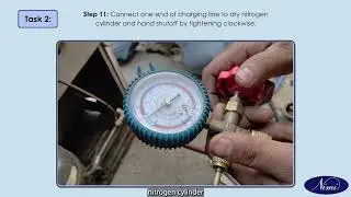 Cleaning and flushing of evaporator and condenser with dry nitrogen  | NIMI | DIGITAL | PUNJABI |