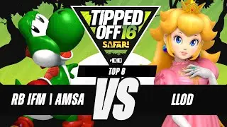 Tipped Off 16: Safari - RB IFM | aMSa (Yoshi) vs lloD (Peach) - SSBM Singles Top 8 Losers Quarters