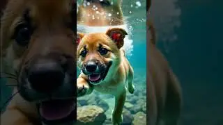🐕 Voici Boby il adore les petites baignade !  #chien #animaux #baignade
