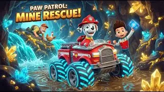PAW Patrol: Rescue Wheels &ndash; The Flooded Mine Shaft Pump! 🚒💨 | Marshall&rsquo;s Monster Truck Save