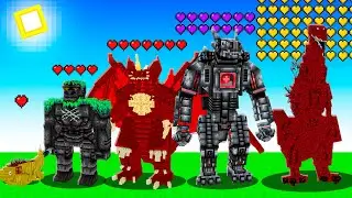 QUAL KAIJU tem MAIS VIDA no Minecraft?