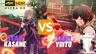 Scarlet Nexus PC Team Yuito VS Team Kasane OSF Training 4K HDR 60FPS