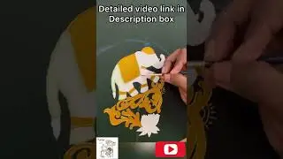 Elephant fabric painting | simple sleeve Fabric painting designs | #shorts