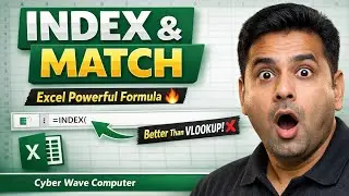 INDEX & MATCH Formula in Excel | Better Than VLOOKUP 🔥 | Excel Tutorial Hindi