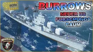 US SAP T10 Zerst&ouml;rer ⚓  BURROWS 🛠️ World of Warships 🛟