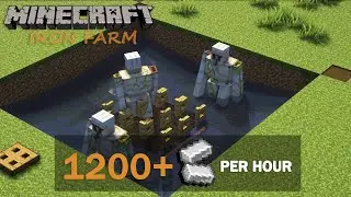 Super EASY Iron Farm for Survival Minecraft