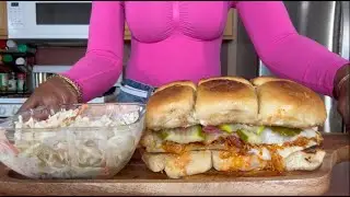How To Make The BEST Hot Honey Lemon Pepper Chicken Sliders!