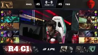 RNG vs TES - Game 1 | Round 4 LPL Spring 2021 playoffs | Royal Never Give Up vs Top Esports G1