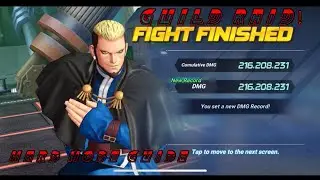 KOFAS King of Fighters All Star New Hard Mode Guild Raid Tutorial (216m) with commentary