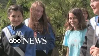 School Band Brings Concert to Student's Front Yard