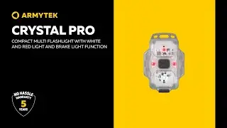 Armytek Crystal Pro &mdash; compact multi flashlight with bicycle brake light function