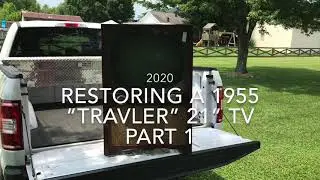 1955 Travler 21&rdquo; Tv Restore part 1 of 5  Analysis and a fried transformer