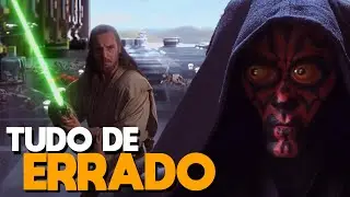 TUDO 𝗗𝗘 ERRADO com STAR WARS: EPIS&Oacute;DIO I - A Amea&ccedil;a Fantasma