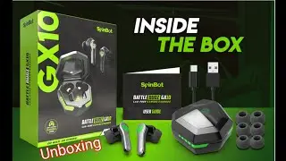 SpinBot BattleBudz GX10 Wireless Bluetooth Gaming Earbuds  UNBOXING (YouTube malik bgmi)