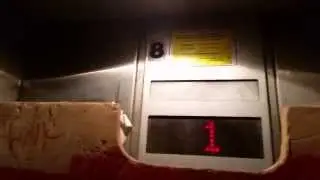 SCARY Inter-Up traction elevator @ Bat Yamon Medical Center in Bat Yam