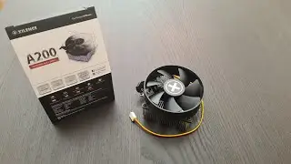 Unboxing Xilence A200 XC033 cpu cooler fan for AMD