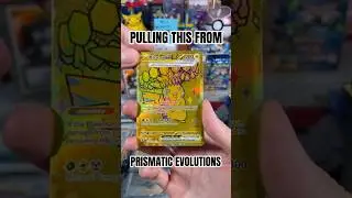 Вытащил гиперредкого Пикачу EX из Prismatic Evolutions во время прямой трансляции! #покемон #откр...