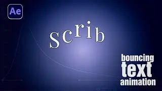 How to Create Bouncing Text Animation in After Effects / #AE Tutorial