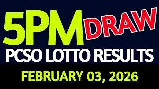 Lotto Result Today 5pm draw February 03, 2026 PCSO