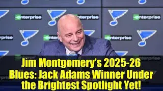 Jim Montgomery's 2025-26 Blues: Jack Adams Winner Under the Brightest Spotlight Yet!