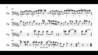 Curtis Fuller Trombone Solo Transcription 