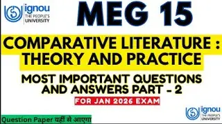 MEG 15 IMPORTANT QUESTIONS 2025 | MEG 15 IMPORTANT QUESTIONS WITH ANSWERS | MEG 15 GUESS PAPER DEC