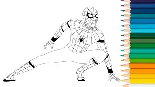 SPIDER-MAN HOMECOMING Coloring Pages | Spider-Man Coloring Books [NCS]