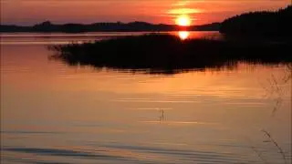 Sunset over Lake Saimaa  - Pihlajavesi & Relaxing Ambient music