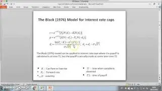 Introduction to Black Model for Interest rate caps