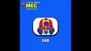 MEG All Animated Pins with Voicelines - Brawl Stars