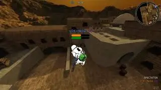 Cube 2 Sauerbraten: Flagrun on dust2 in 4.728s [Former record]