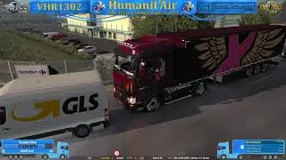 ETS2 / Humanit'Air - sur la route ce matin avec R&eacute;alistic Simultion - 100% RP