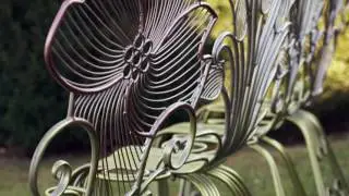 Metal Flower Chair SKU# FN9327 - Wind & Weather