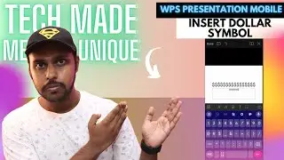 How to insert dollar symbol in wps presentation mobile | wps presentation mobile