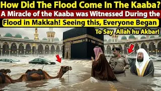 Unbelievable Miracle in Makkah! Kaaba Surrounded by Floodwaters 🌊🕋