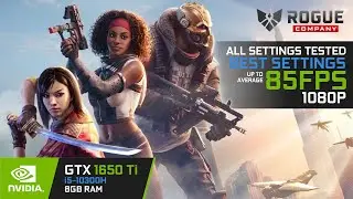 Rogue Company GTX 1650 Ti Best Settings + All Settings | i5-10300H + 8GB RAM