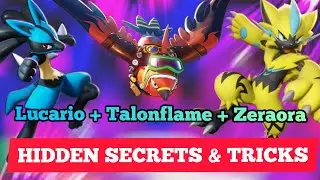 Lucario Talonflame Zeraora Secret TRICKS and TIPS #pokemonunite