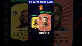 Man United Players First Card vs Now #fc26 #fifa