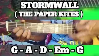 STORMWALL !! ( THE PAPER KITES ) BASIC CHORDS TUTORIAL GUITAR