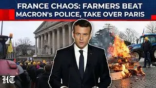 On Cam: France In Chaos Again&ndash; Farmers Beat Macron's Police, Take Over Paris| EU-Mercosur Trade Deal