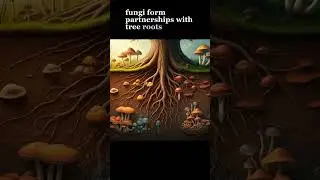 Fungi and Trees: A Symbiotic Relationship #fungi #mushroom #science #nature